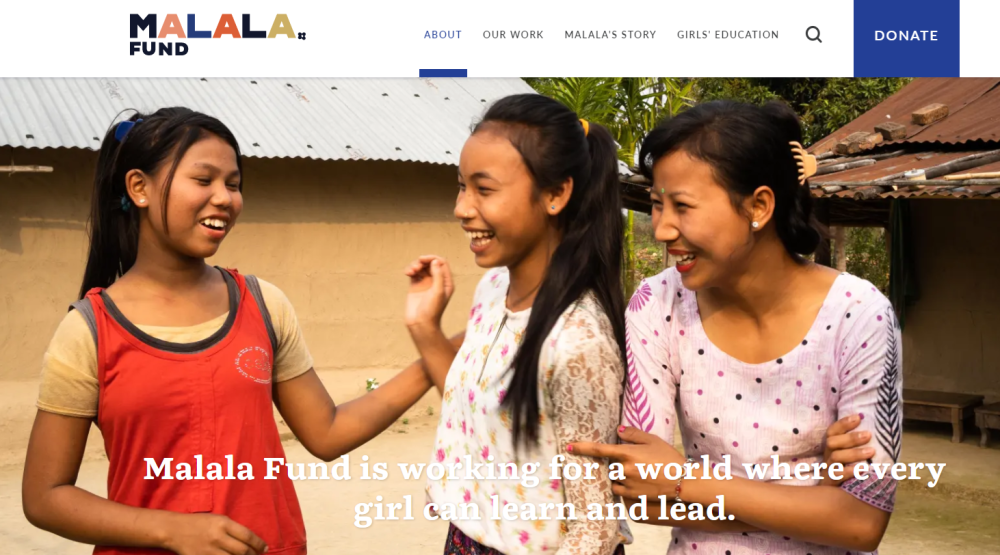 Malala favorite nonprofits