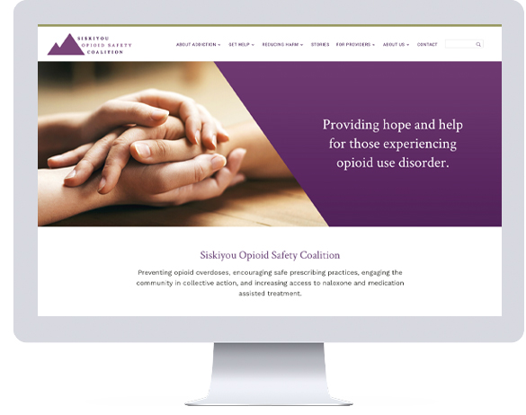 Siskiyou Opioid Safety Coalition Website Design